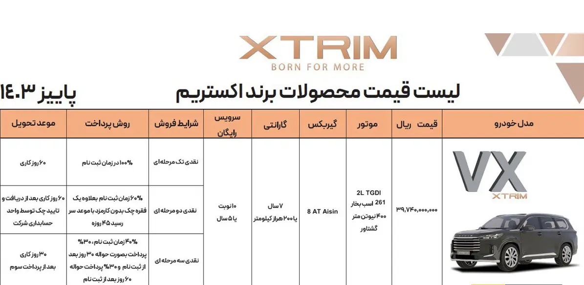 شرایط فروش اکستریم