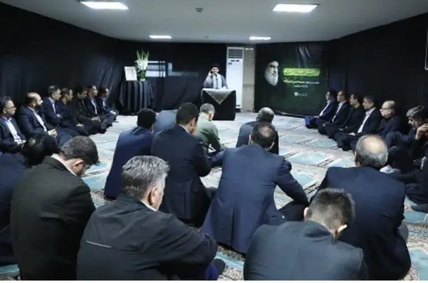 مراسم سوگواری شهادت سیدحسن نصر‌الله دبیر کل حزب‌الله لبنان در بانک سینا برگزار شد
