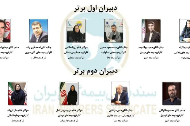 تجلیل از دبیران برتر کارگروه‌های تخصصی سندیکای بیمه گران ایران
