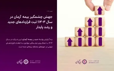 جهش چشمگیر بیمه آرمان در سال ۱۴۰۴؛ ثبت قراردادهای جدید و رشد پایدار

