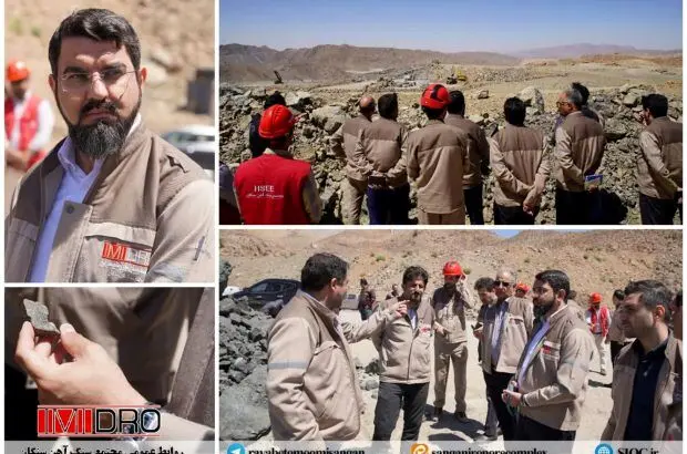 بازدید سرپرست مجتمع سنگ آهن سنگان از معادن گروه الف و ب و سکوهای تحویل کلوخه سنگ آهن به سرمایه گذاران
