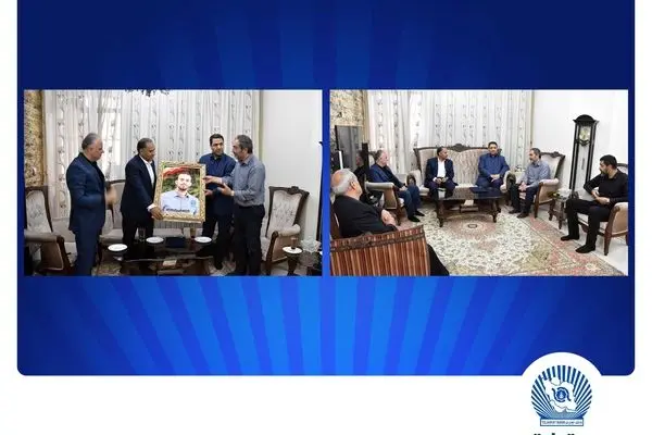 دیدار مدیرعامل بانک تجارت با خانواده شهید علی تیزکار
