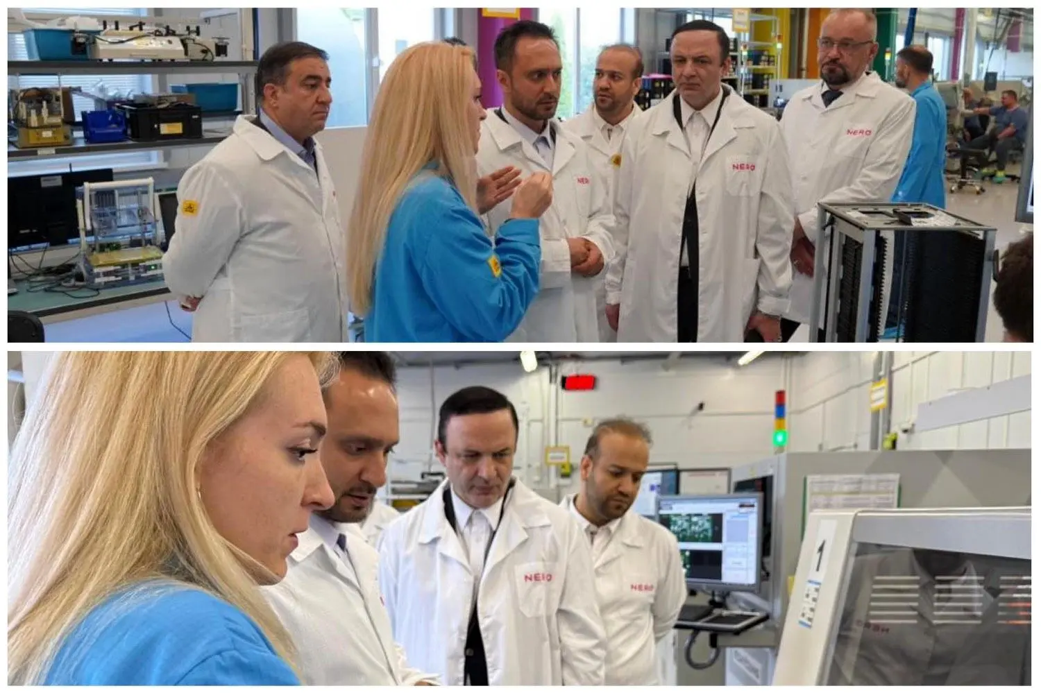 بازدید دبیر شورایعالی مناطق آزاد از صنایع دانش بنیان مینسک
