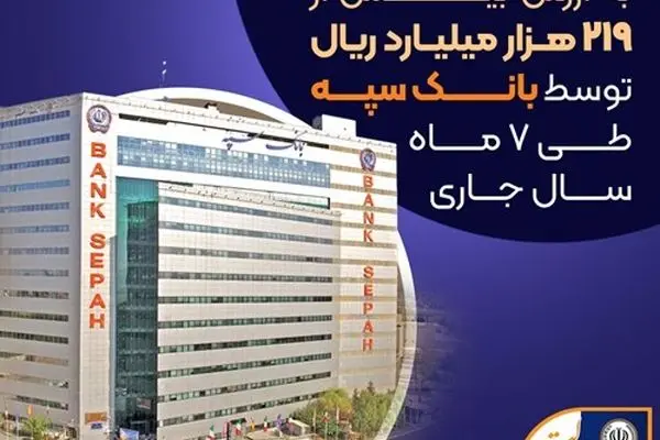 عرضه ۵۱۹ رقبه ملک به ارزش بیش از ۲۱۹ هزار میلیارد ریال توسط بانک سپه در سال جاری
