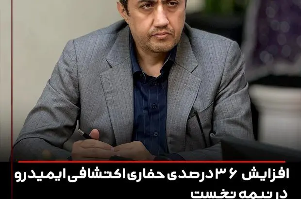 افزایش ۳۶ درصدی حفاری اکتشافی ایمیدرو در نیمه نخست

