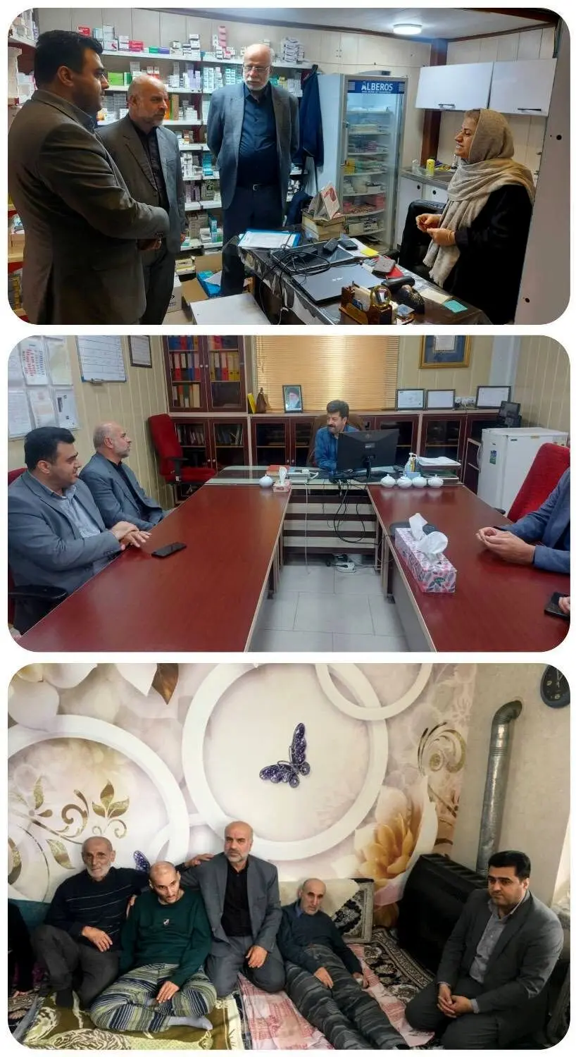 دیدار و بازدید مدیر بیمه دی استان مازندران از سوادکوه به همراه رئیس صندوق فولاد استان