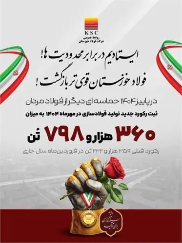 روایت بلوغ صنعتی در فولاد خوزستان
