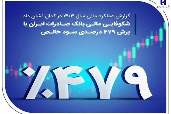 شکوفایی مالی بانک صادرات ایران با پرش ۴۷۹ درصدی سود خالص
