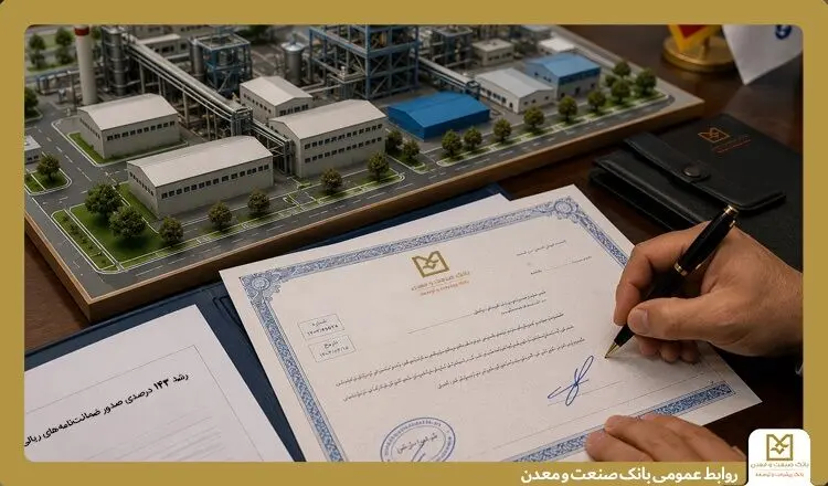 رشد ۱۴۳ درصدی صدور ضمانت‌نامه‌های ریالی بانک صنعت و معدن در سه‌ماهه نخست سال جاری
