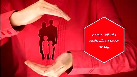 رشد ۱۶۴ درصدی حق بیمه زندگی تولیدی شرکت بیمه ما
