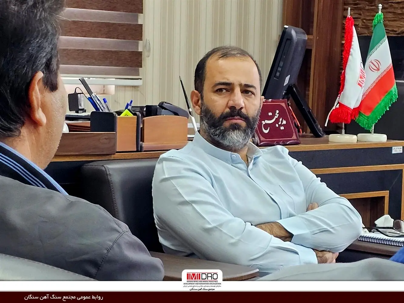 دیدار سرپرست مجتمع سنگ‌آهن سنگان با کارکنان و بررسی مشکلات پرسنل
