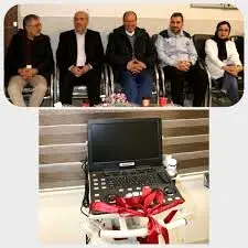اهدای دستگاه اکوکاردیوگرافی به شبکه بهداشت و درمان شهرستان خواف
