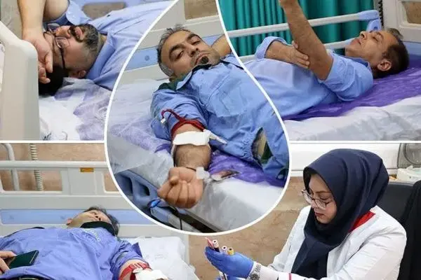 اهدای خون راهی برای پیوند کارکنان مجتمع پتروشیمی شهید تندگویان با جامعه
