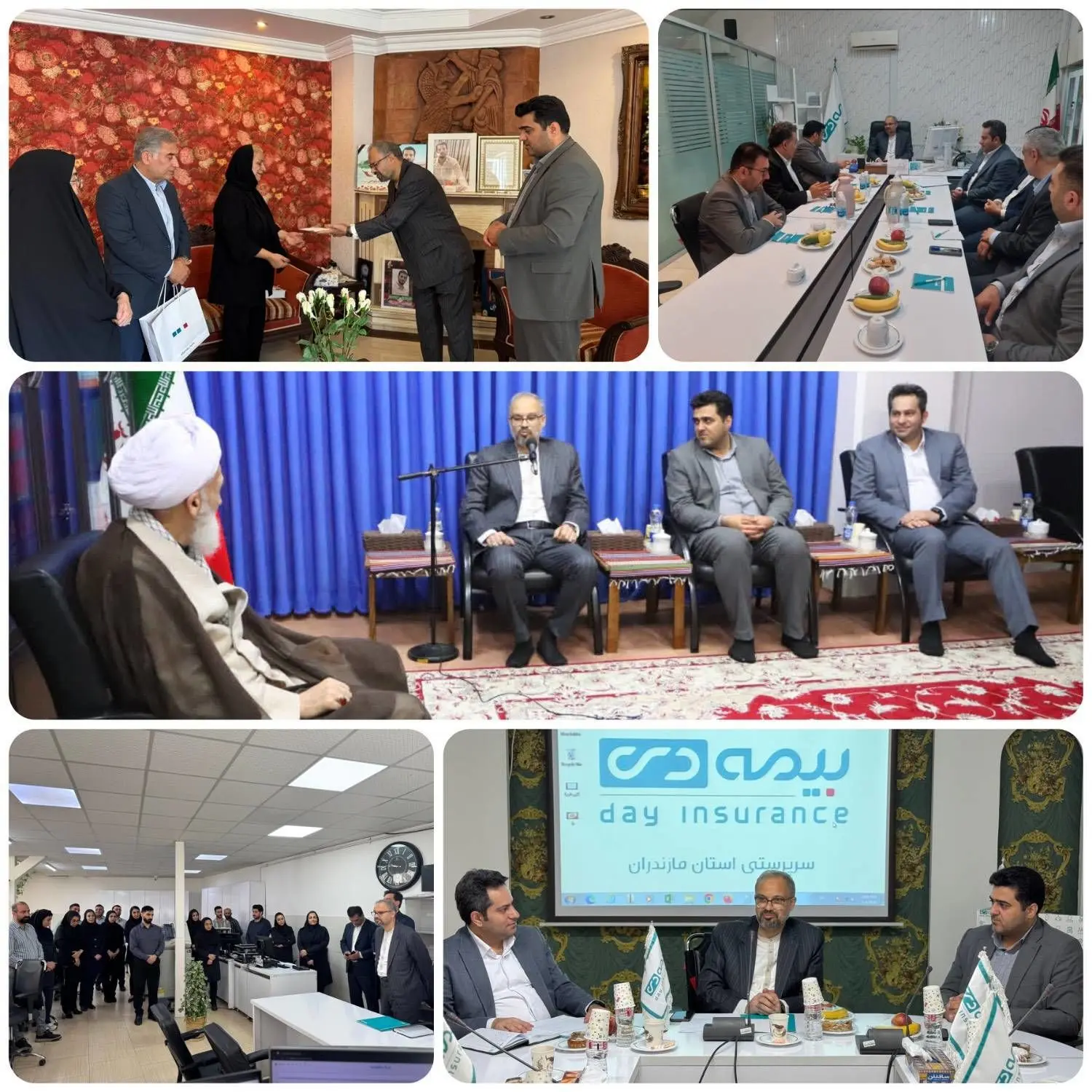 بازدید رئیس هیئت‌مدیره بیمه دی از استان مازندران
