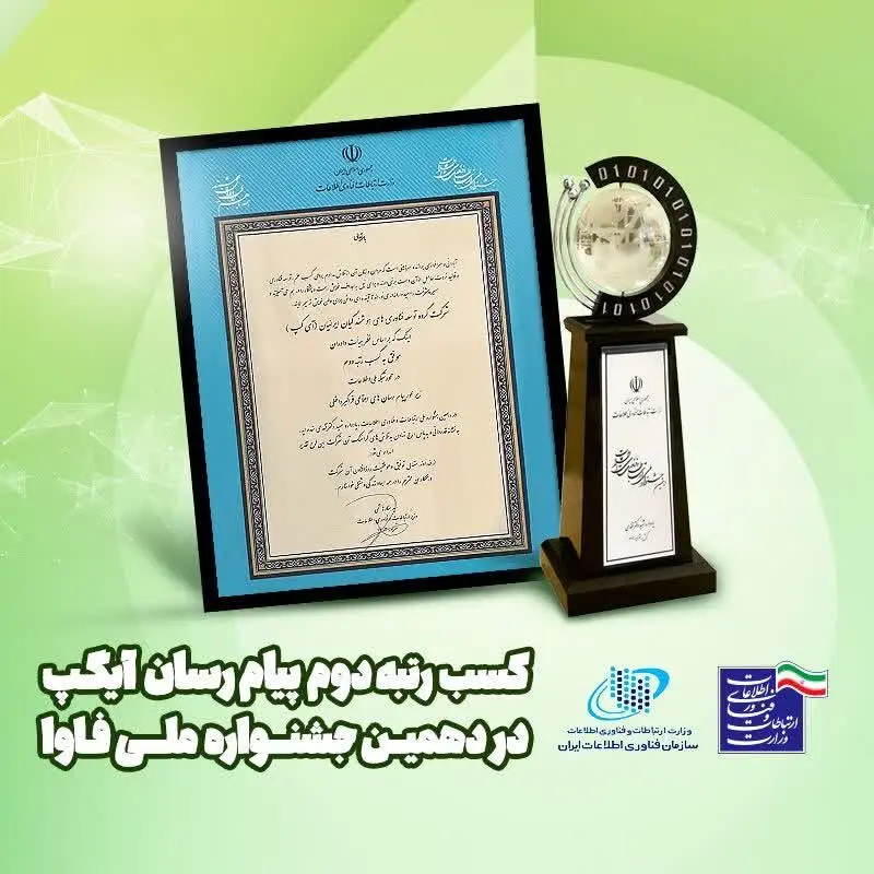 جایگاه دوم جشنواره فاوا در حوزه پیام‌رسان‌ها به آیگپ رسید

