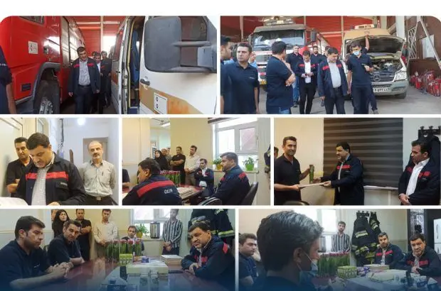 بازدید مدیرعامل شرکت فولاد اکسین خوزستان از واحد HSE
