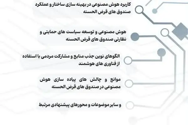 برگزاری همایش ملی علمی «هوش مصنوعی و آینده صندوق‌های قرض‌الحسنه» توسط صندوق قرض‌الحسنه شاهد
