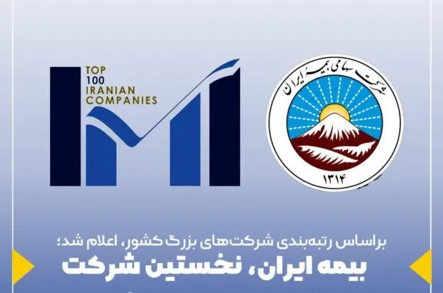 بیمه ایران، نخستین شرکت برتر صنعت بیمه کشور

