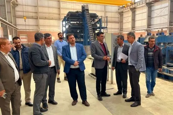 بازدید مدیر مجتمع مس سرچشمه رفسنجان از شرکت نورد و آلیاژکاران کویر رفسنجان
