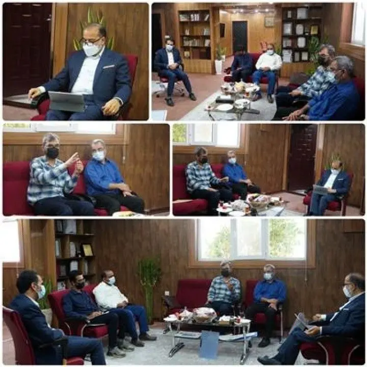 حضورمدیر مركز بهداشت و رییس بیمارستان امام هادی (ع) شهرستان دیّردر دفتر رییس شورای راهبردی