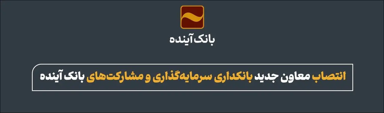 انتصاب معاون جدید بانکداری سرمایه‌گذاری و مشارکت‌های بانک آینده