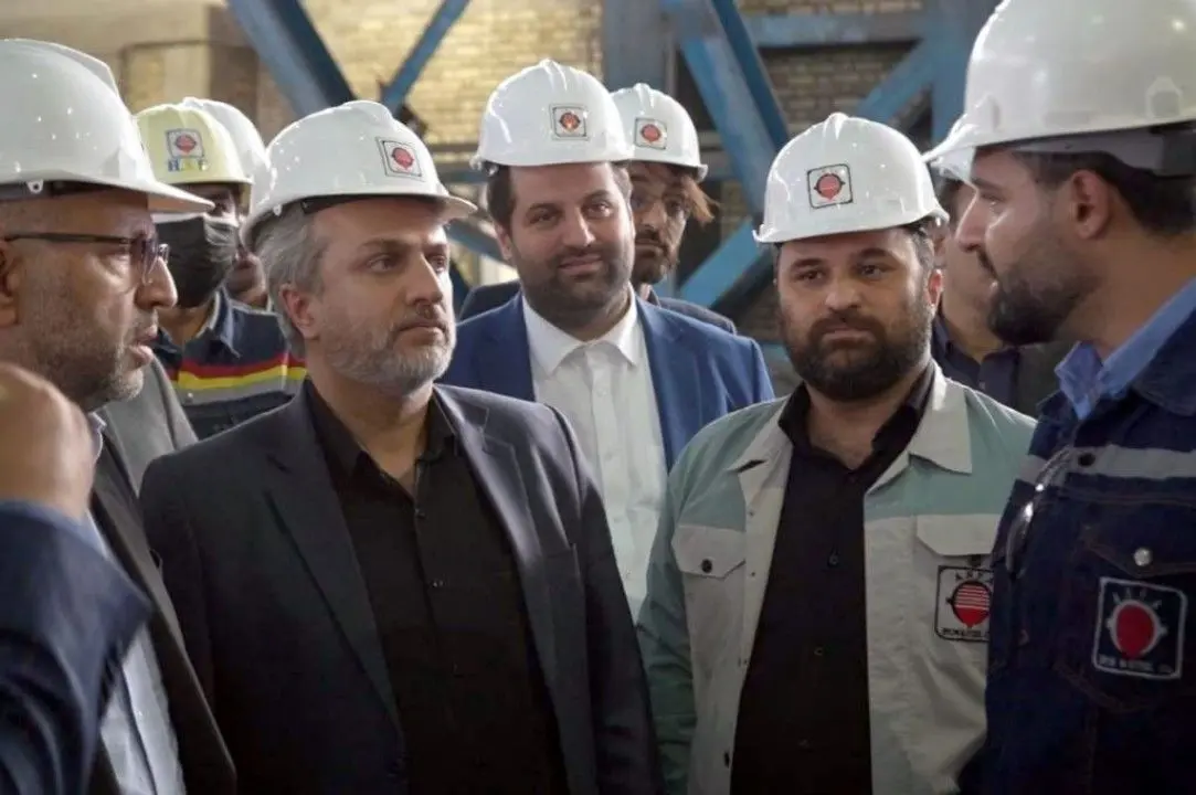 بازدید وزیر صمت از شرکت آهن و فولاد ارفع