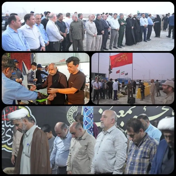 آغاز خدمترسانی موکب عاشقان اباعبدالله حسین پتروشیمی اروند در طریقالحسین