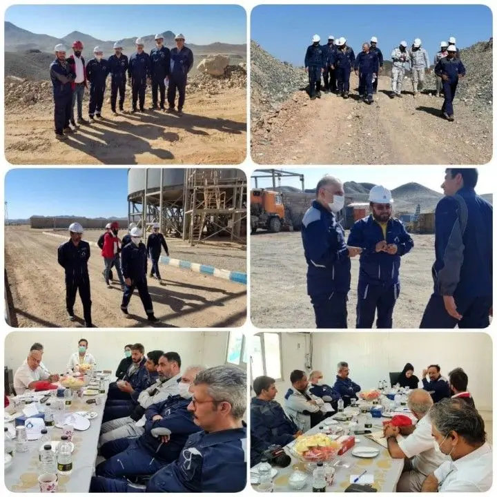 پیش ممیزی معدن و کارخانه هیرد در بازدید مدیر HSEE ایمیدرو، پیش ممیزی معدن و کارخانه طلای هیرد در حوزه ایمنی و بهداشت انجام شد
