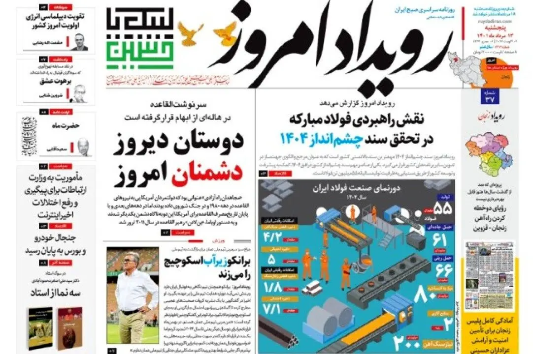 نقش راهبردی فولاد مبارکه در تحقق سند چشم‌انداز 1404