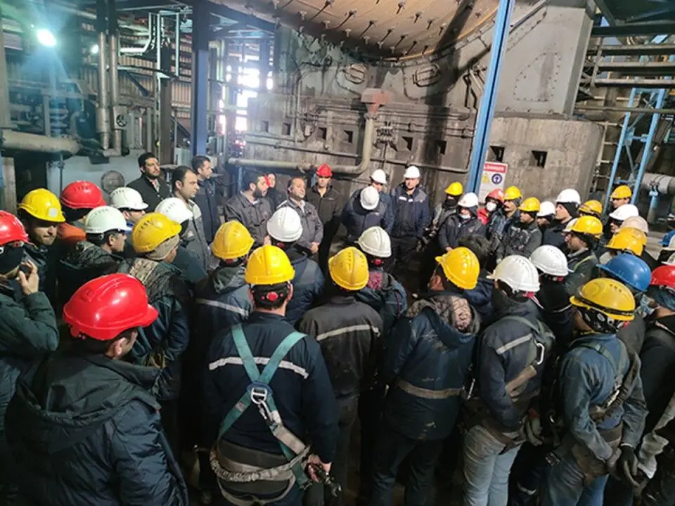 دیدار صمیمی مدیران سیمیدکو با کارکنان و کارگران کارخانه کنسانتره سازی
