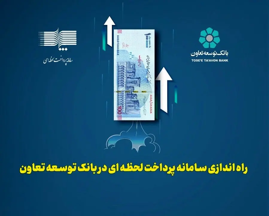 راه اندازی سامانه پرداخت لحظه ای در بانک توسعه تعاون