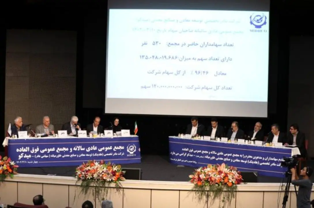 مجمع عمومی عادی سالانه و مجمع عمومی فوق‌العاده میدکو به صورت حضوری برگزار شد