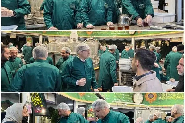 خدمت رسانی مشترک پتروشیمی فارابی و پتروشیمی بوعلی سینا به زوار امام رضا(ع) در چایخانه رضوی
