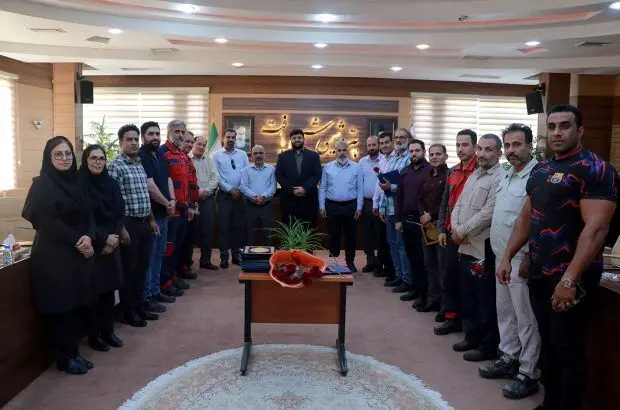 برگزاری مراسم تجلیل از پرسنل واحد HSE و آتش‌نشانی
