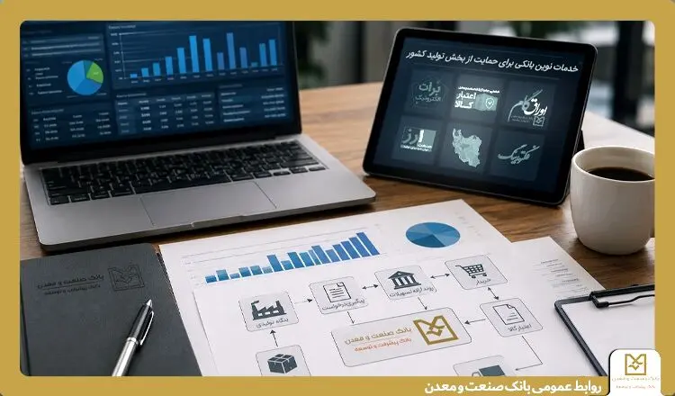 بانک صنعت و معدن مجموعه‌ای از خدمات نوین مالی را برای حمایت از بخش تولید کشور ارائه می کند
