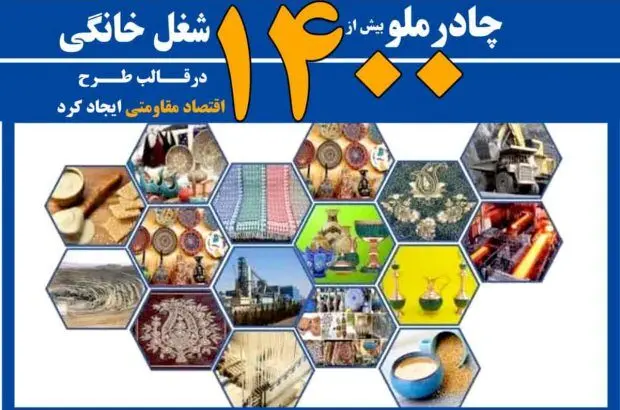 چادرملو ۱۴۲۱ شغل خانگی درقالب طرح اقتصاد مقاومتی ایجاد کرد
