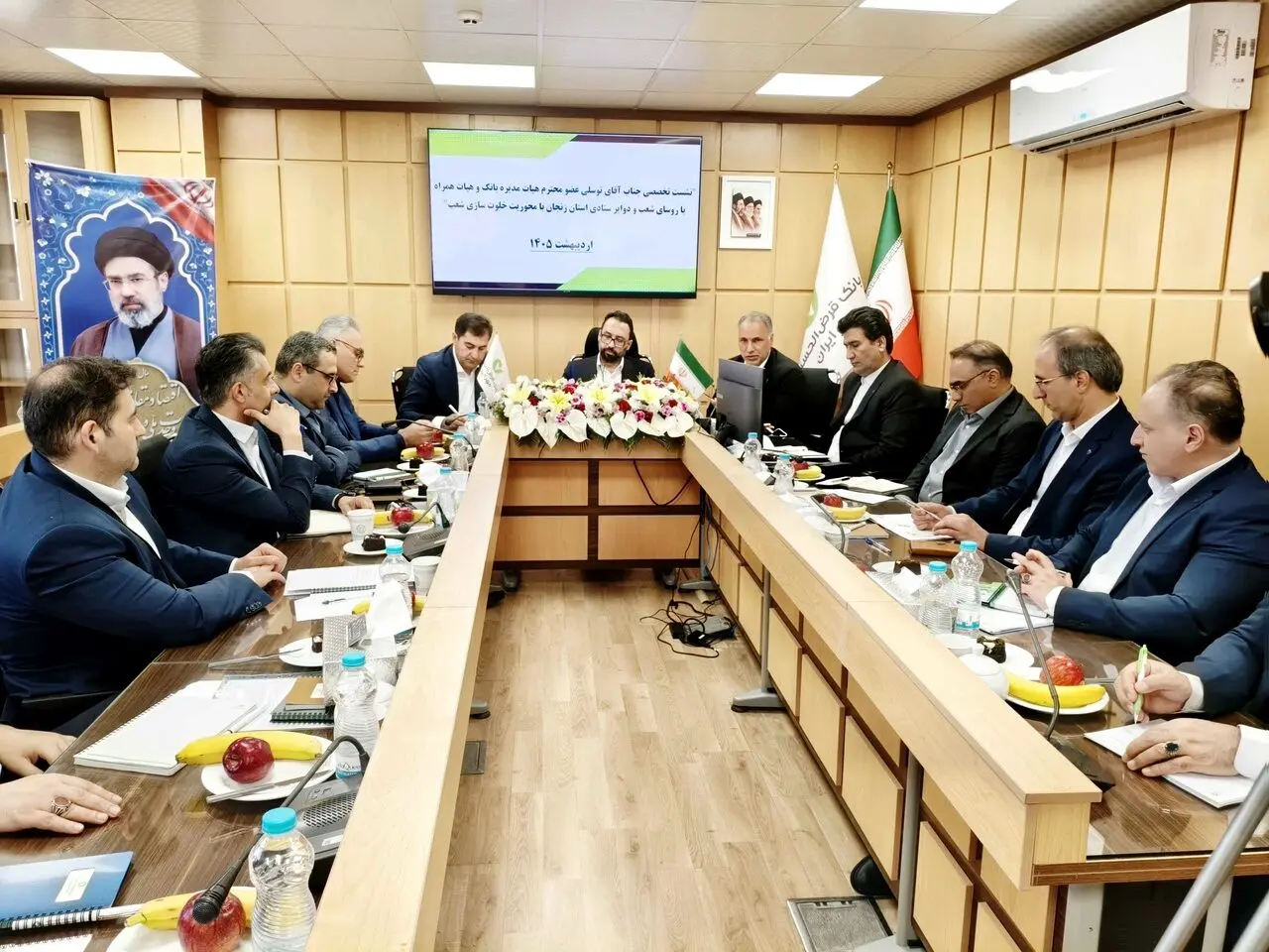 بازدید عضو هیأت‌مدیره بانک از شعب استان زنجان
