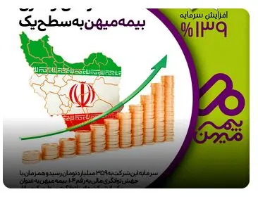 ارتقای توانگری بیمه میهن به سطح یک