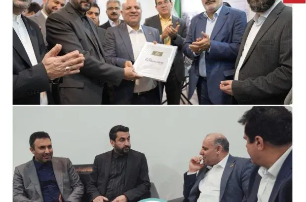 بازدید سربازرس نظارت و بازرسی امور پتروشیمی سازمان بازرسی کل کشور از غرفه پتروشیمی اروند
