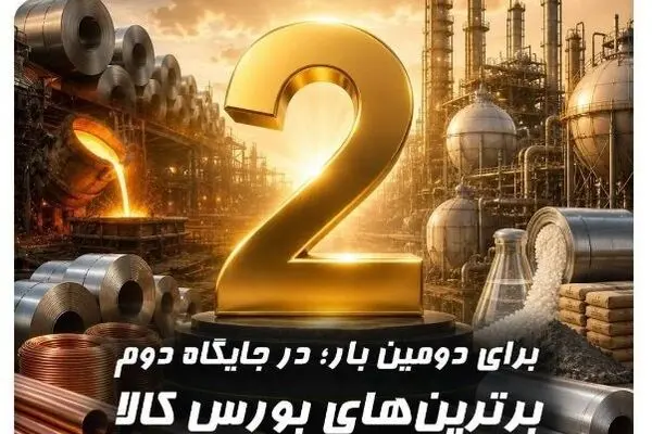 کارگزاری بانک صنعت و معدن در بازار کالای بورس، رتبه دوم معاملات فیزیکی کشور را از آن خود کرد
