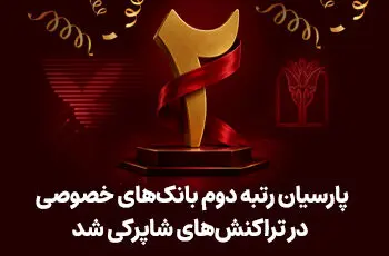 پارسیان رتبه دوم بانک های خصوصی در تراکنش های شاپرکی شد
