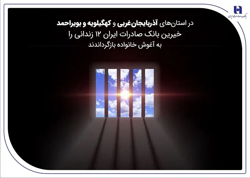 خیرین بانک صادرات ایران ۱۲ زندانی را به آغوش خانواده بازگرداندند
