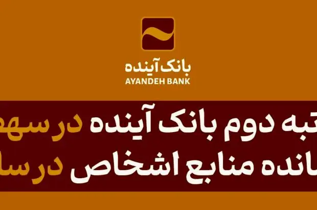 رتبه دوم بانک آینده در سهم از بازار مانده منابع اشخاص در سال ۱۴۰۲