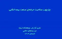چارچوب صلاحیت حرفه ای صنعت بیمه اتکایی
