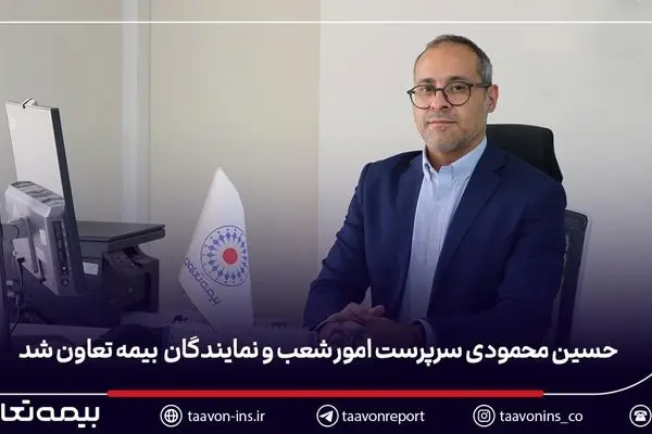 حسین محمودی سرپرست مدیریت امور شعب و نمایندگان بیمه تعاون شد
