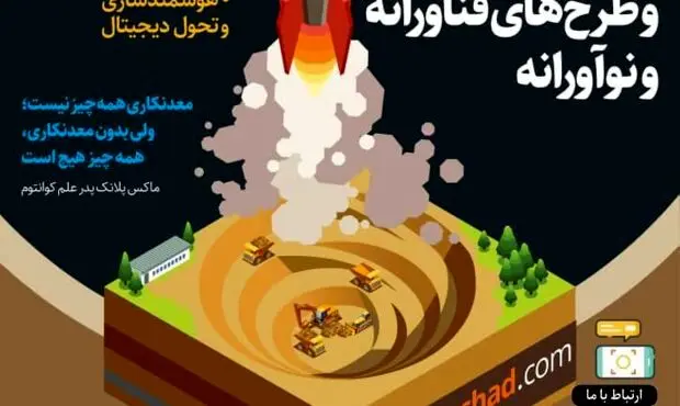 فراخوان رویداد جذب ایده‌ها و طرح‌های فناورانه و نوآورانه* مرکز نوآوری چادرملو نوچاد