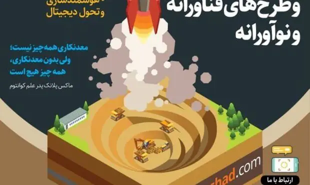 فراخوان رویداد جذب ایده‌ها و طرح‌های فناورانه و نوآورانه* مرکز نوآوری چادرملو نوچاد