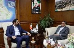 دیدار مدیرعامل جدید شرکت آب و برق کیش با رحیم سرهنگی
