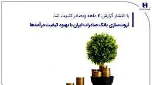 ثروت‌سازی بانک صادرات ایران با بهبود کیفیت درآمدها
