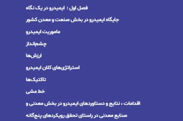 انتشار کتابچه الکترونیکی عملکرد ایمیدرو در سال ۱۴۰۱
